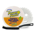 Power Paste Natural All Purpose Cleaner Bundle - Grout Cleaner for Tile Floors with Sponge & Crevice Brush - Deep Cleaning Tools for Shower Tile Grout, Bathroom, Kitchen Surfaces, Tight Spaces at Home