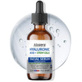 Alozera Hyaluronic Acid Serum for Face with Stem Cells, Deep Hydrating & Plumping Facial Serum for Dry Skin, Helps Improve Smoothness & Elasticity, Anti-Aging Moisturizing Serum for Day & Night