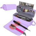 FAMOPLAY Hair Tools Travel Bag with Heat Resistant Mat Hair Styling Accessories Storage Case for Hair Dryer Flat Iron Straightener Curling Iron Haircare Accessories Travel Essentials for Women