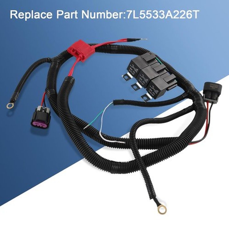 CARMOCAR Electric Dual Fan Wiring Harness Kit - Upgrade for 1999–2006 GM ECU Cooling System