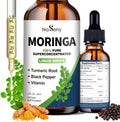 NaSeny Organic Moringa Oleifera Liquid Drops, 1000mg Moringa Leaf Extract w. Turmeric, Black Pepper, Moringa Supplement for Energy, Antioxidant, Joint & Gut, Fast Absorption, Vegan, Non-GMO, 2 Fl Oz