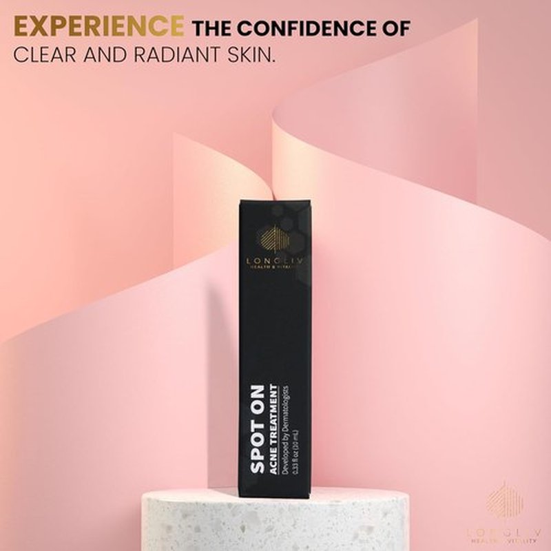 Spot On Acne Roller Ball Serum - Benzoyl Peroxide & Salicylic Acid Pimple Treatment - Convenient On-the-Go Solution