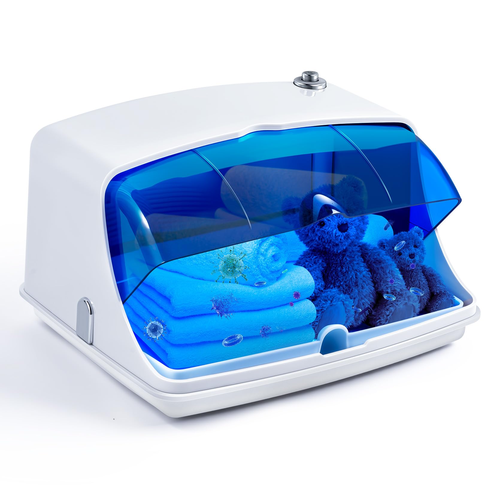 Nail Tool Sterilizer Cabinet,LXIANGN Large Capacity Nail Tools Cleaning Box Multipurpose Nail Cleaner Barber Tool Cleaning Cabinet for Spa Beauty or Home Use
