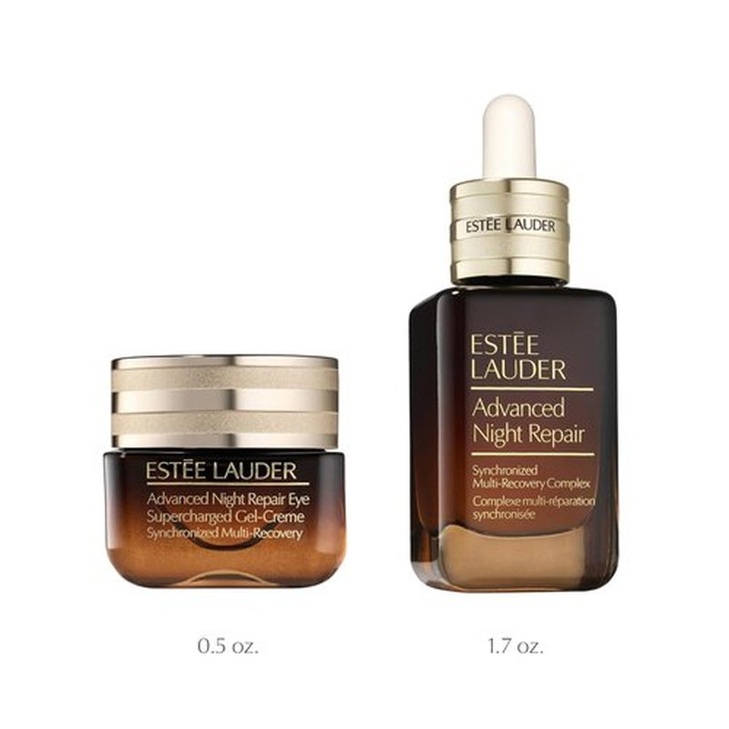 Estée Lauder Advanced Night Repair Set - Hydrating Serum & Eye Gel-Creme Duo with Hyaluronic Acid & Peptides