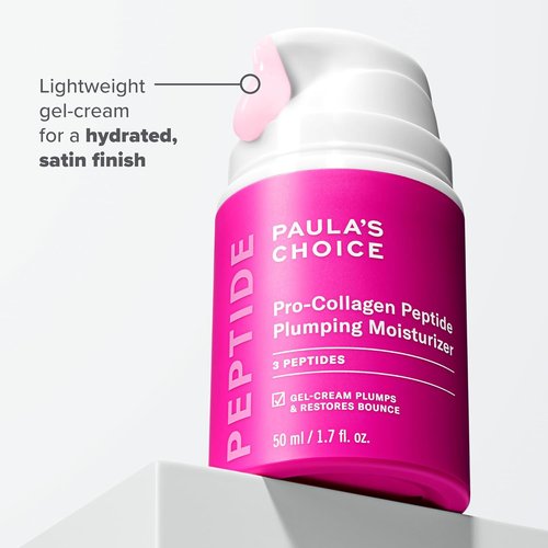 Paula's Choice Pro-Collagen Peptide Moisturizer - Lightweight Daily Gel-Cream for Deep Hydration | Gloss Lip Balm with Sheer Tint