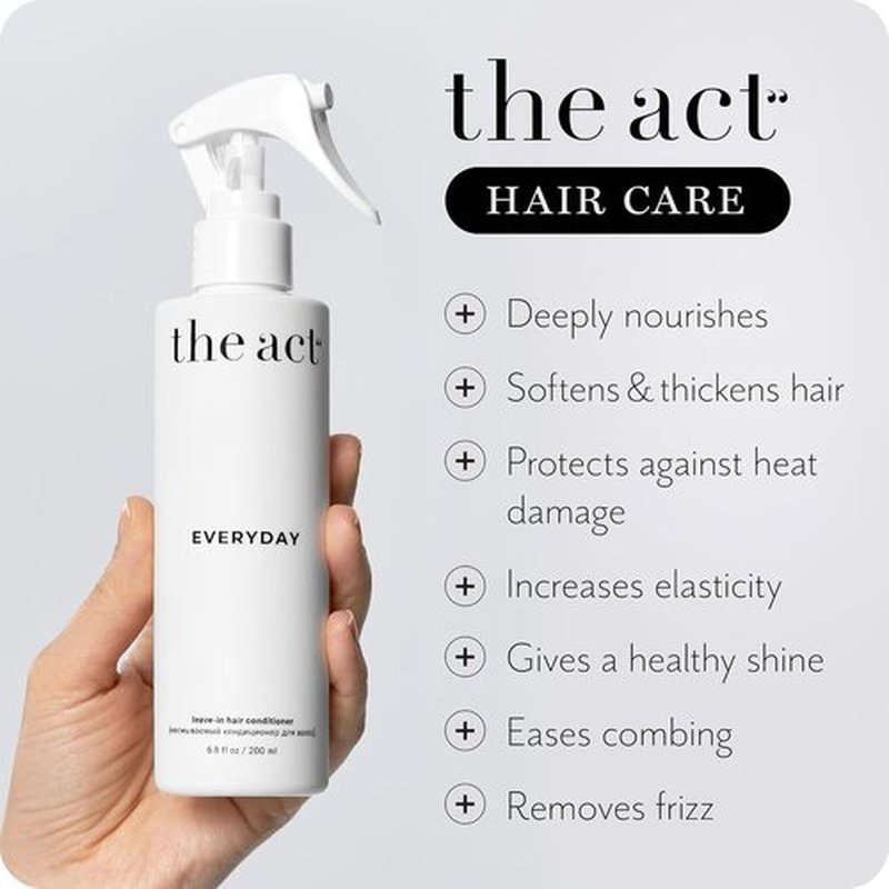 Act Everyday Leave-In Hair Conditioner Spray - Nourishing & Hydrating Heat Protectant | 6.8 fl oz
