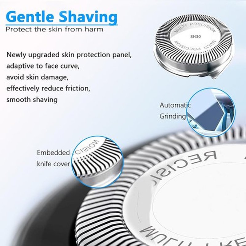 Philips Norelco SH30 Replacement Heads - Compatible with Series 3000, 2000 & 1000 | Precision Blades