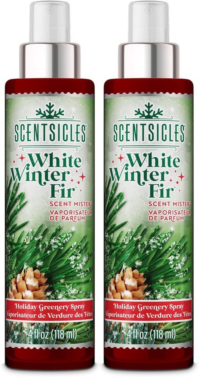 Scentsicles Scent Mister - White Winter Fir Spray Bottles | 2 Pack (4 Oz Each)