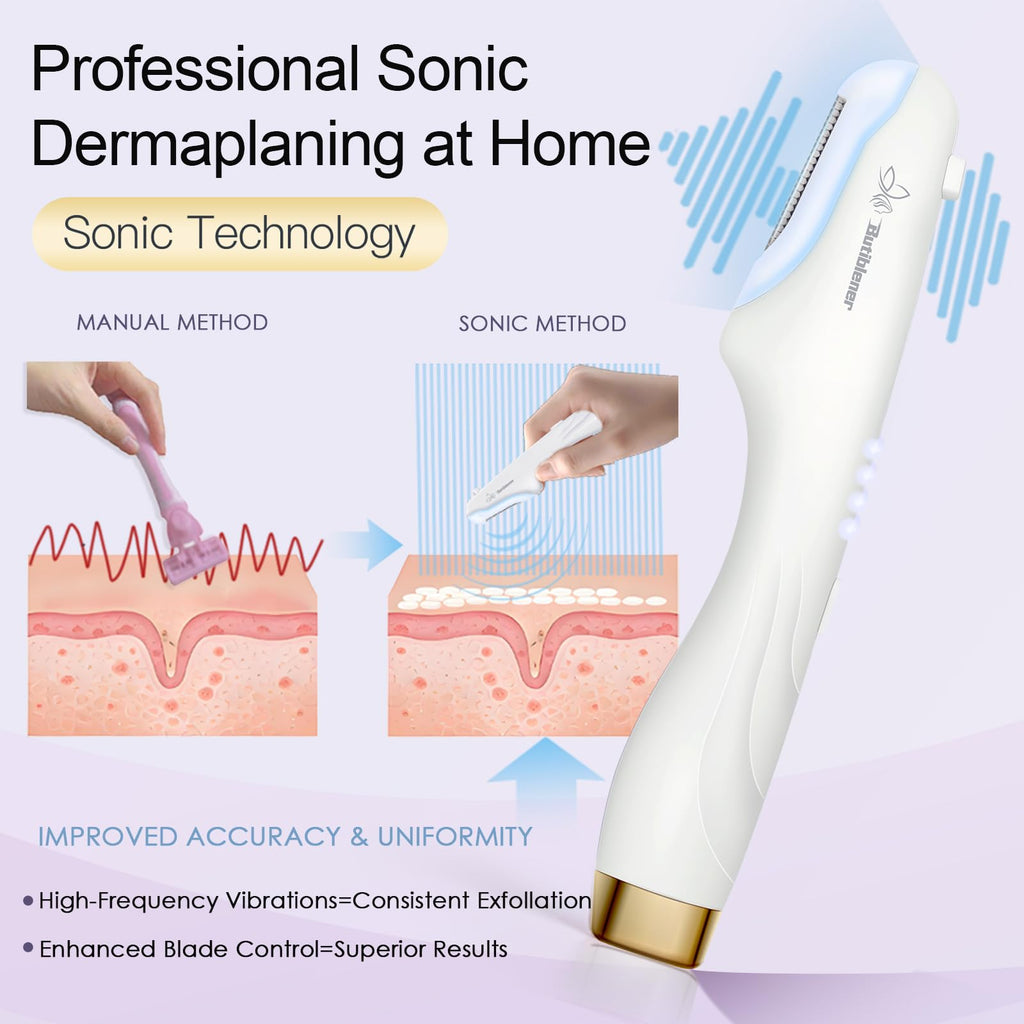 Butiblener Sonic Dermaplane razor for Women Face Blades