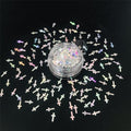 10g Pack - Sliver Cross Shape Glitter - Festival Rave Beauty Makeup Face Body Nail Art Tumbler Holiday DIY Decoration LB100