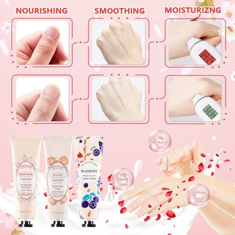 Bgtecho 10 Pack Mini Hand Lotion,Hand Lotion Travel Size,Hand Cream Gift Set for Women,Bulk Hand Lotion for Dry Cracked Hands for Teacher Appreciation Gifts,Mothers Day Gifts,Nurse Week Gifts