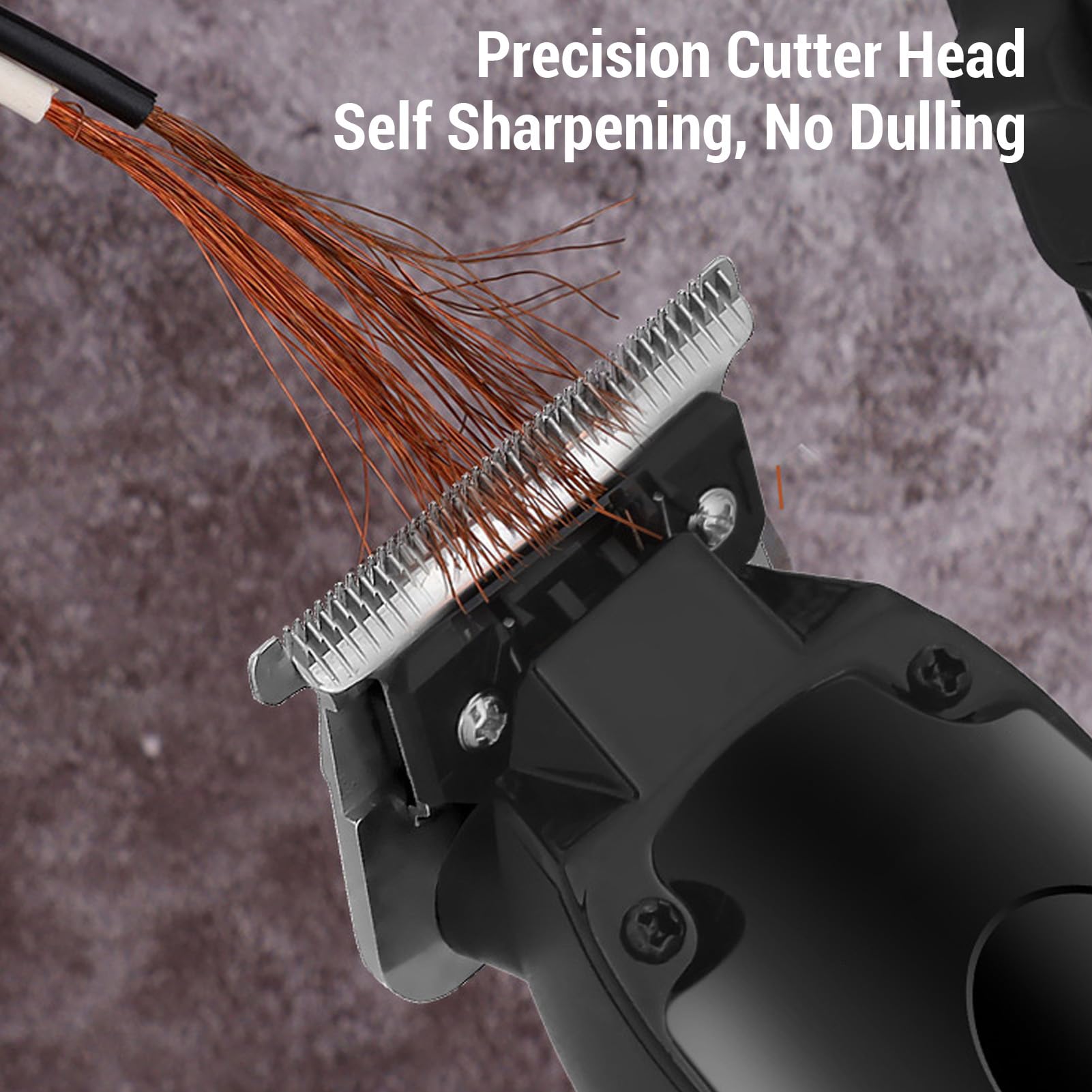 Wisoqu Hair Clipper for Men, Electric Hair Trimmer Powerful Low Noise Rechargeable with LED Display and 4 Guide Combs, Type C Charging, Safe for Skin and Travel Lock