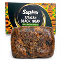 Suplox African Black Soap Bar – African Soap for oily Skin, Ghana Black Face & Body Wash | Face and Body moisturizing cleanser 1 Count.