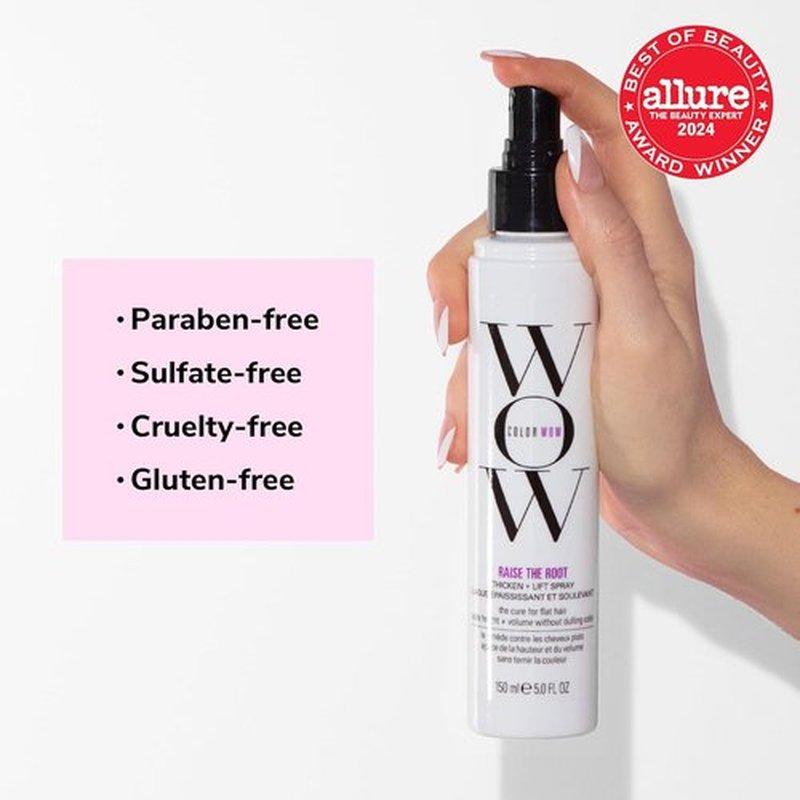 COLOR WOW Raise The Root Thicken + Lift Spray - All-Day Volume for Fine Hair | Non-Dulling Formula