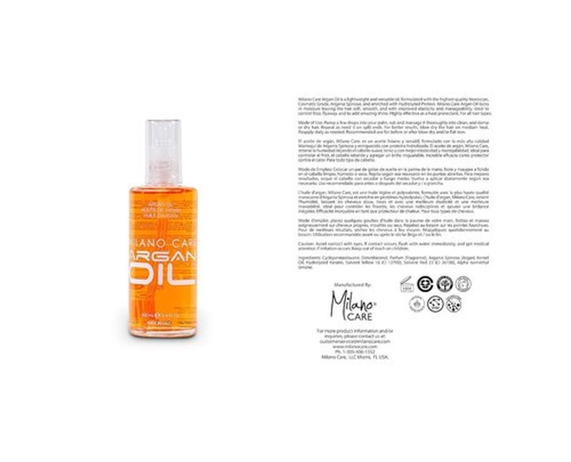 Argan Oil | Premium Organic Leave-In Treatment for Dry, Frizzy Hair – Hydrating Natural Protector – 3.4 fl oz