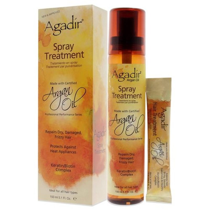 AGADIR Argan Oil Spray Treatment - Nourishing Hair Care, 5.1 Fl Oz | Hydrating & Frizz Control