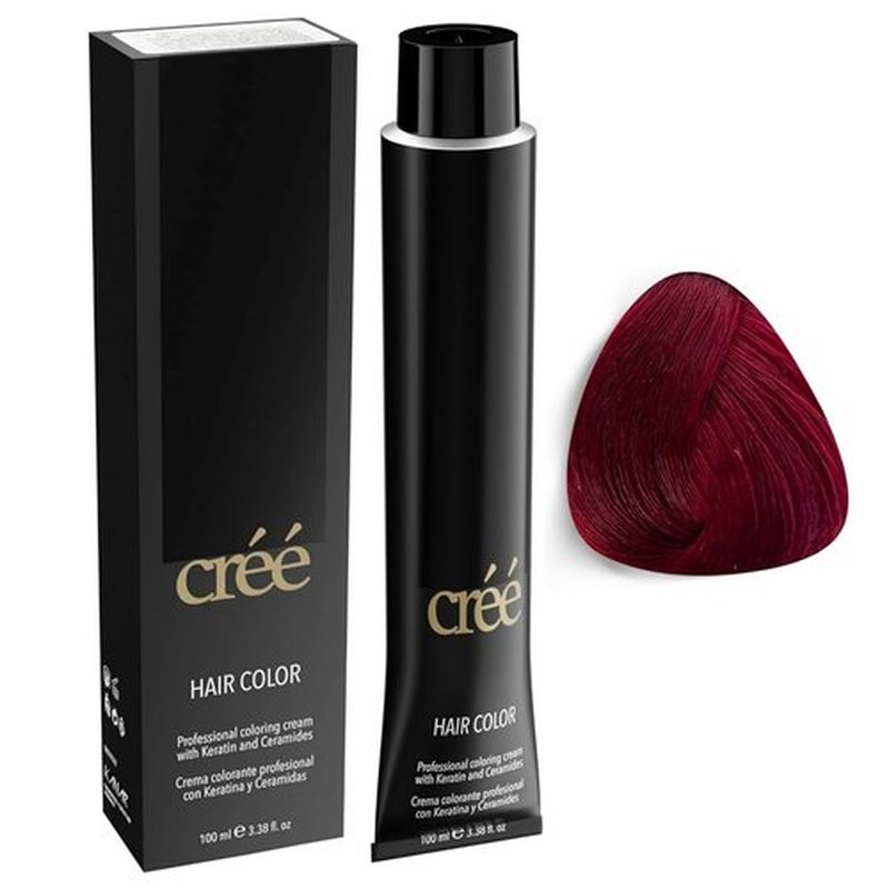 Cree Professional Permanent Hair Color - Extra Red Light Brown - Long-Lasting Gray Coverage | 100ml (3.4 fl. oz.)