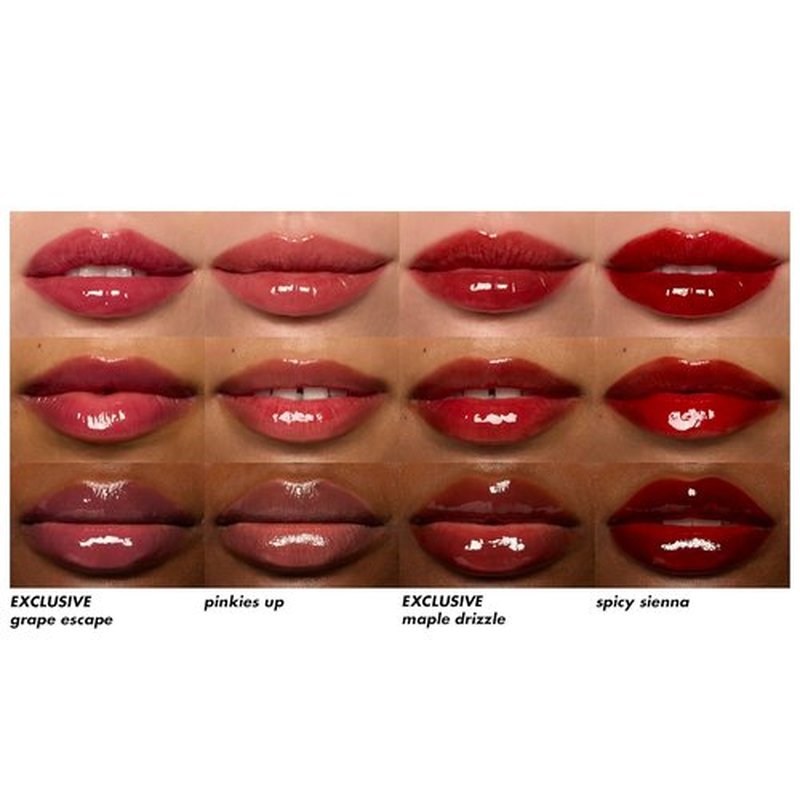 e.l.f. Glossy Lip Stain Kit - Long-Lasting Sheer Color & Gloss Finish | Vegan, Cruelty-Free, 4 Shades