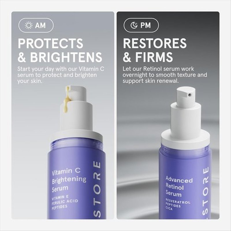 iRestore Retinol Serum for Face - 1% Retinol with Peptides & Hyaluronic Acid - Fragrance-Free Anti-Aging Night Serum for Sensitive Skin