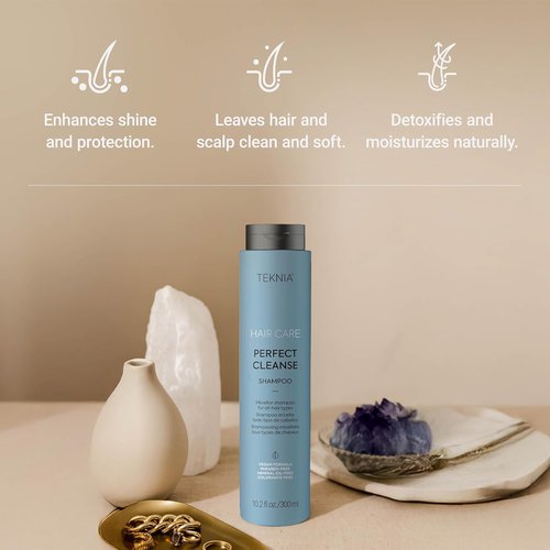 LAKMÉ Teknia Perfect Cleanse Shampoo - Deep Cleansing Clarifying Formula for Scalp & Hair