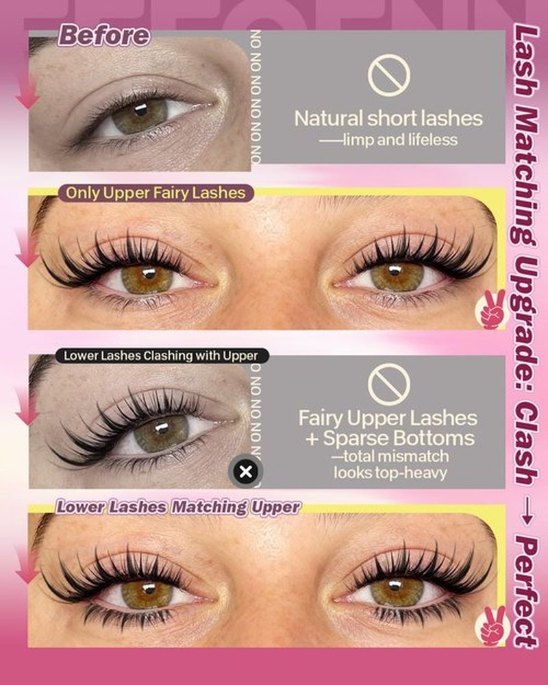 Manga Lash Clusters Kit Fairy Cluster Eyelash Extensions with Bottom Lashes Wispy Eyelash Clusters Kit Spiky Cluster Lashes 8-16mm DIY Lash Extension Kit with Lash Bond and Seal Tweeters by Eefofnn