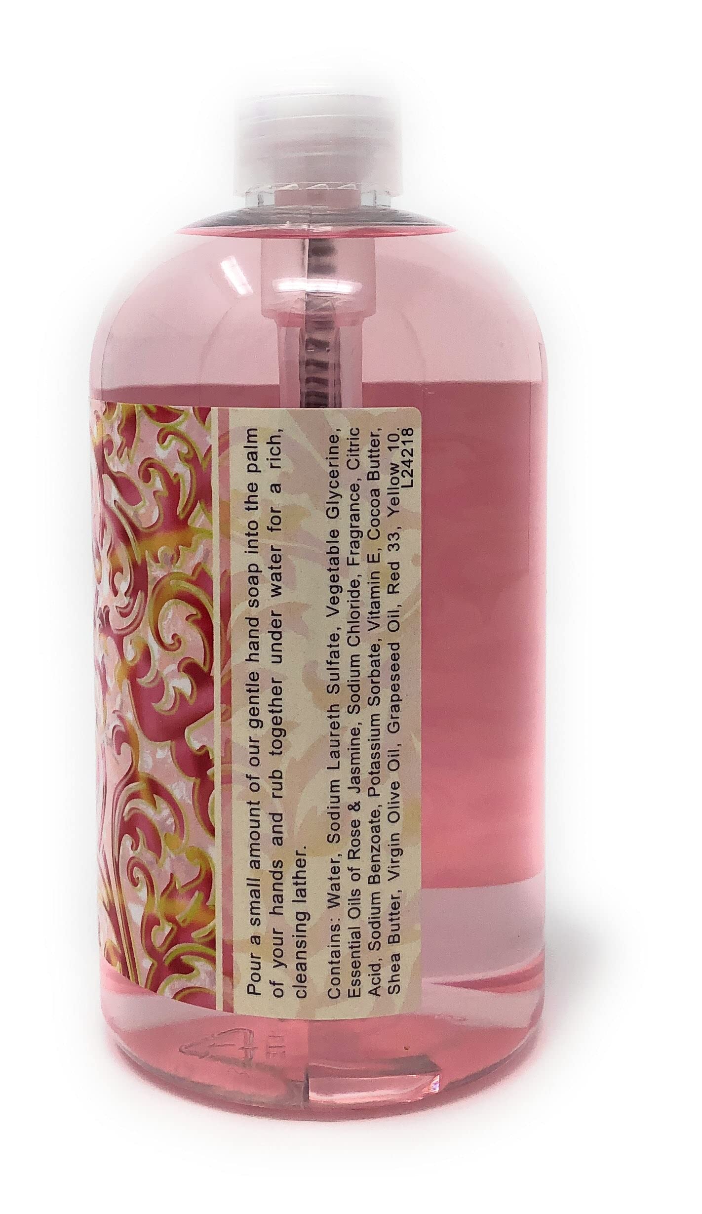 Greenwich Bay Trading Company Luxurious Hand Soap, Rosewater & Jasmine. 16 Fl Oz (R2Y015)