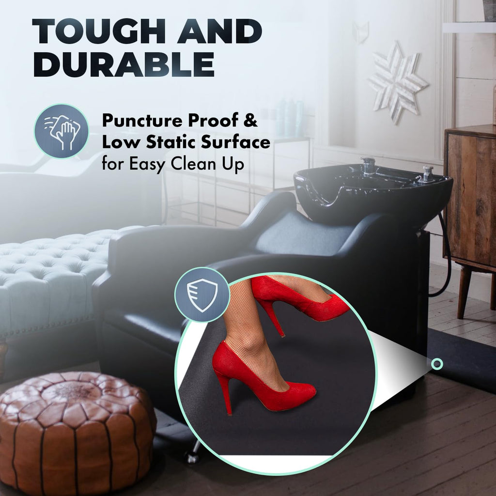 Buy-Rite Shampoo Mat Anti-Fatigue Salon Floor Mat 1/2 Inch 1.5 x 2.5 ft