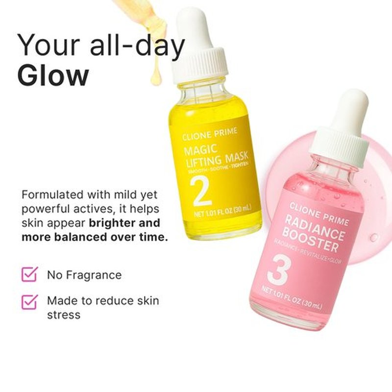 Korean Skin Care Set For Women - Gift For Women Korean Anti Aging Skin Care Products Lifting, Firmness & Hydration Essence, Mask, Booster & Ampoule Set for Radiant Smooth Looking Skin