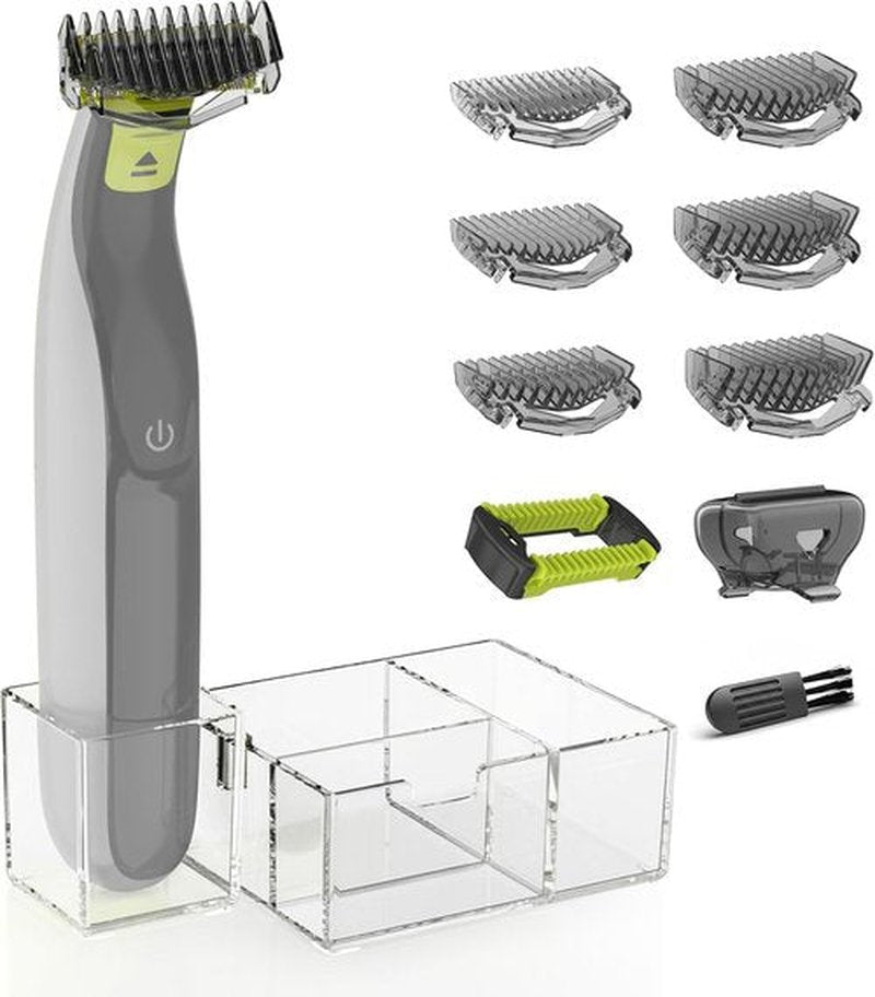 Philips Norelco OneBlade Guards Kit Plus - 1–6mm Guide Combs, Replacement Body Comb & Organizer Stand