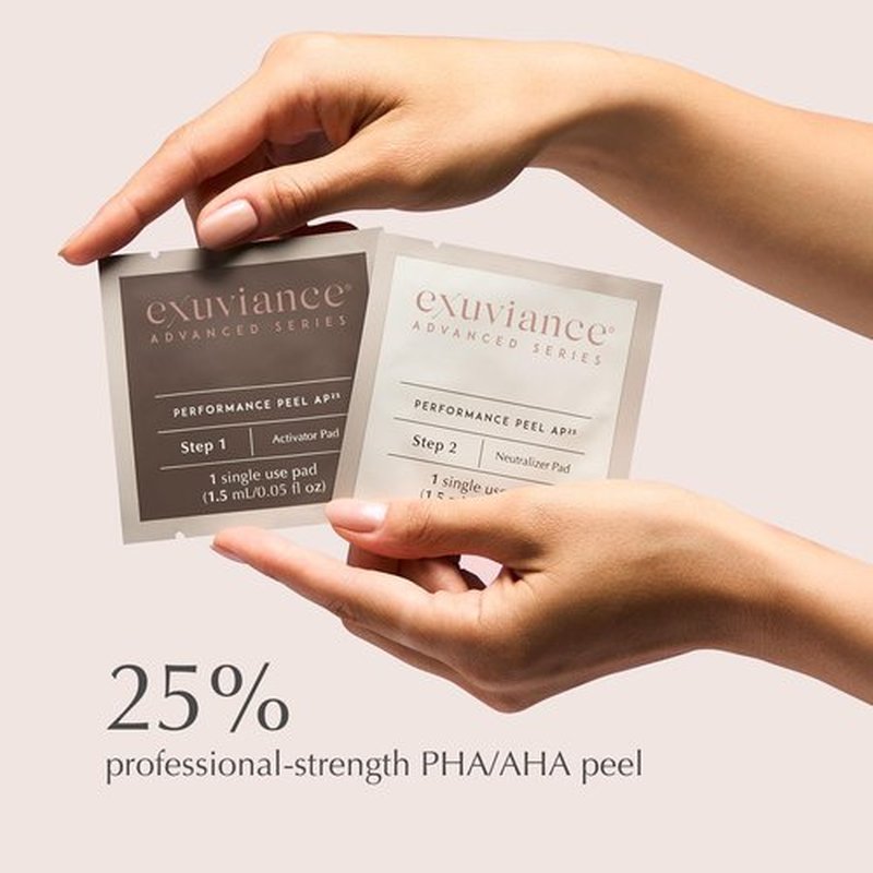 Exuviance Performance Peel AP25 - At-Home Glycolic Acid Chemical Peel for Anti-Aging & Pore Refinement | Mandelic & Polyhydroxy Acids