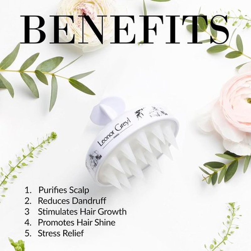 Leonor Greyl Scalp Massager Brush - Award-Winning Luxury Tool for Hair Growth & Shine | Purifies & Stimulates