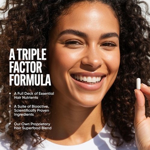Tru Bloom Hair Growth Vitamins - Clinically Proven & Dermatologist-Tested to Grow Fuller & Thicker Hair | Drug-Free Hair Growth Products with Biotin, Collagen, Keratin, MSM, Zinc & D3-2 Month Supply