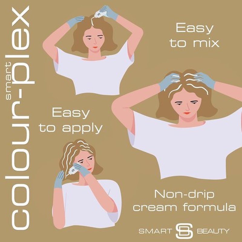Smart Beauty Ash Blonde Hair Dye - Permanent Cool Ash Toner with Plex Conditioner | Vegan & Cruelty-Free