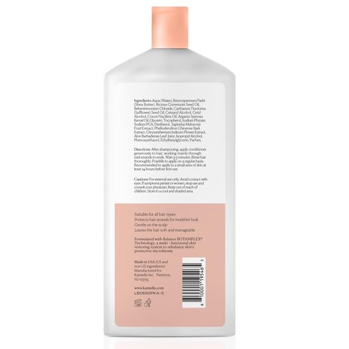 KAMEDIS Hair Conditioner Botanicals-Based. Moisturizer for Dry Damaged Hair & Sensitive Scalp. Contains Shea Butter, Coconut Oil & Argan Oil.16.9 Fl Oz.