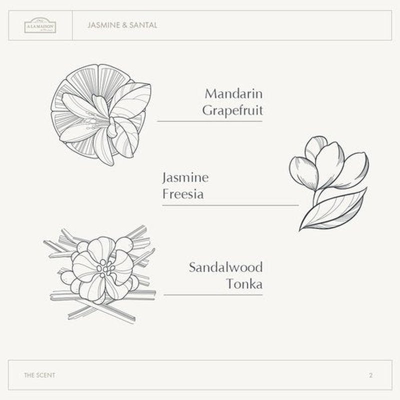 A LA MAISON Cleansing Shower Oil – Jasmine & Santal