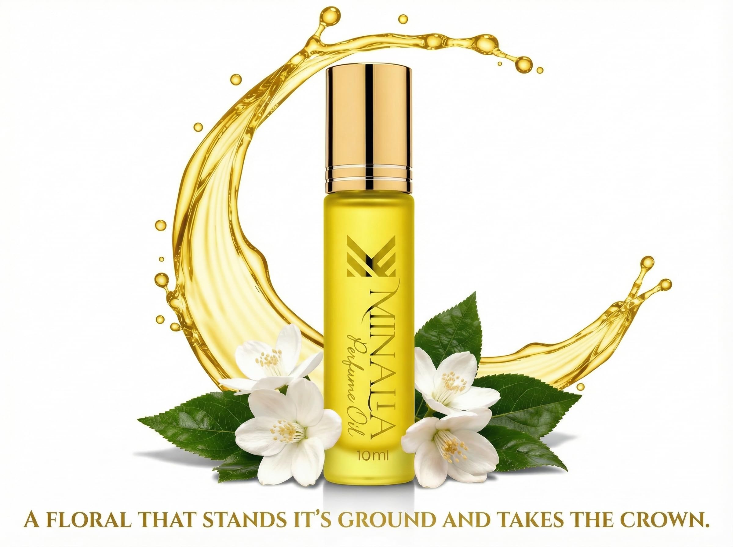 MINALIA Roll-On Perfume Oil – Alcohol-Free – 10 mL (Tunisian Jasmine)