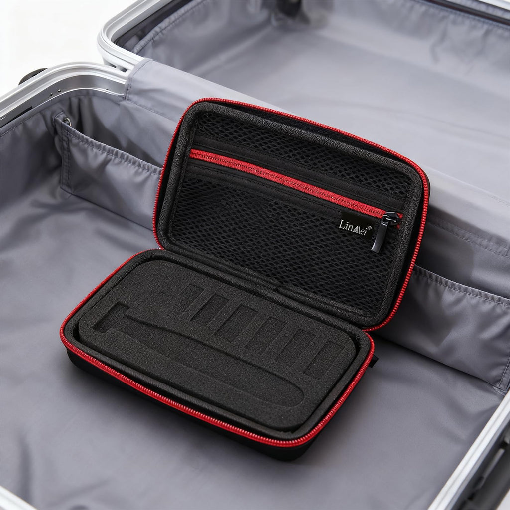 LinMei Hard Travel Case for Electric Trimmers & Shavers - Protective Organizer Compatible with QP27XX, QP28XX and QP6XXX - EVA Shell with Accessory Pocket - Black (Case Only)