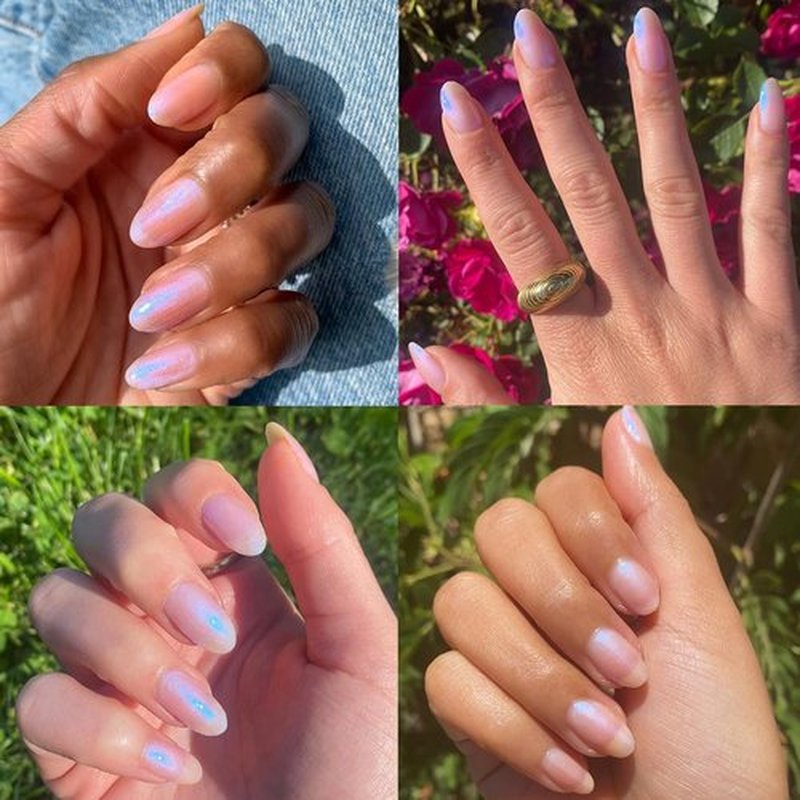 Olive & June Long Lasting Nail Polish - Spring Pastel Pink Goldfish Iridescent | Gel-Like Finish, 10-Day Wear, Vegan & Cruelty-Free