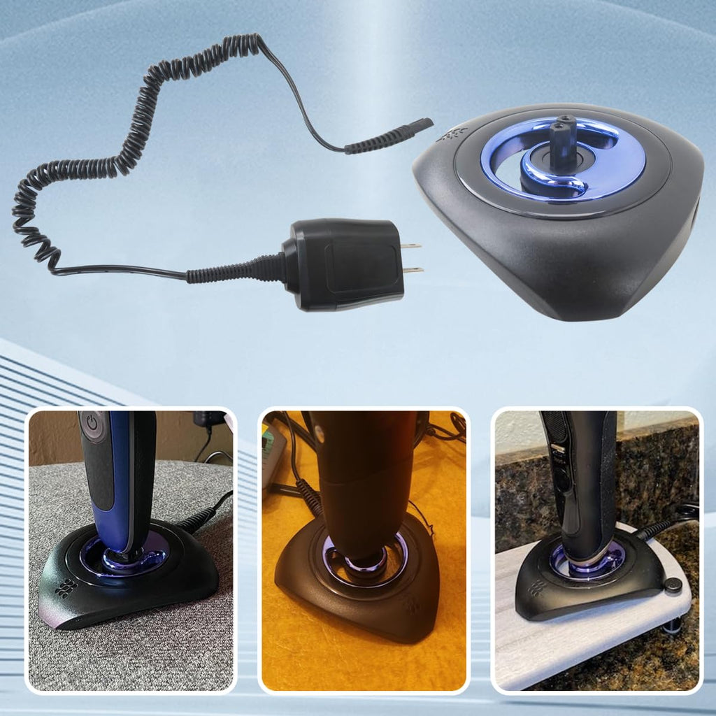 Shaver Charger and Charging Stand for Braun Series 9 8 7 5 3 6, Charger Base for Braun S3 S6 S7 S8 S5 S9 Electric Razor Replacement for Braun Trimmer Charging Dock