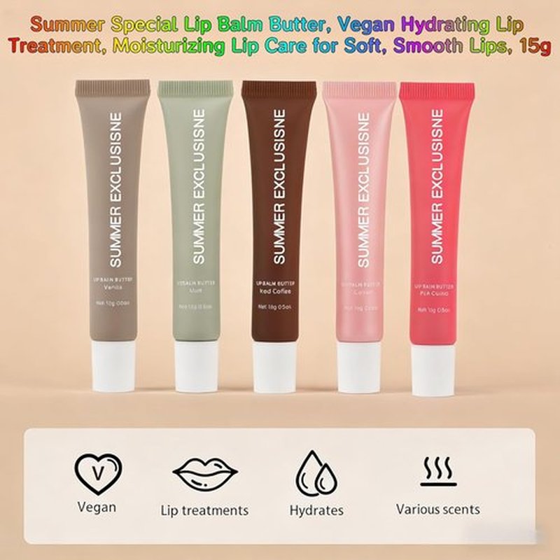 Skiennix Pink Guava Tinted Lip Butter Balm - Moisturizing & Nourishing Lip Care for Smooth, Soft Lips