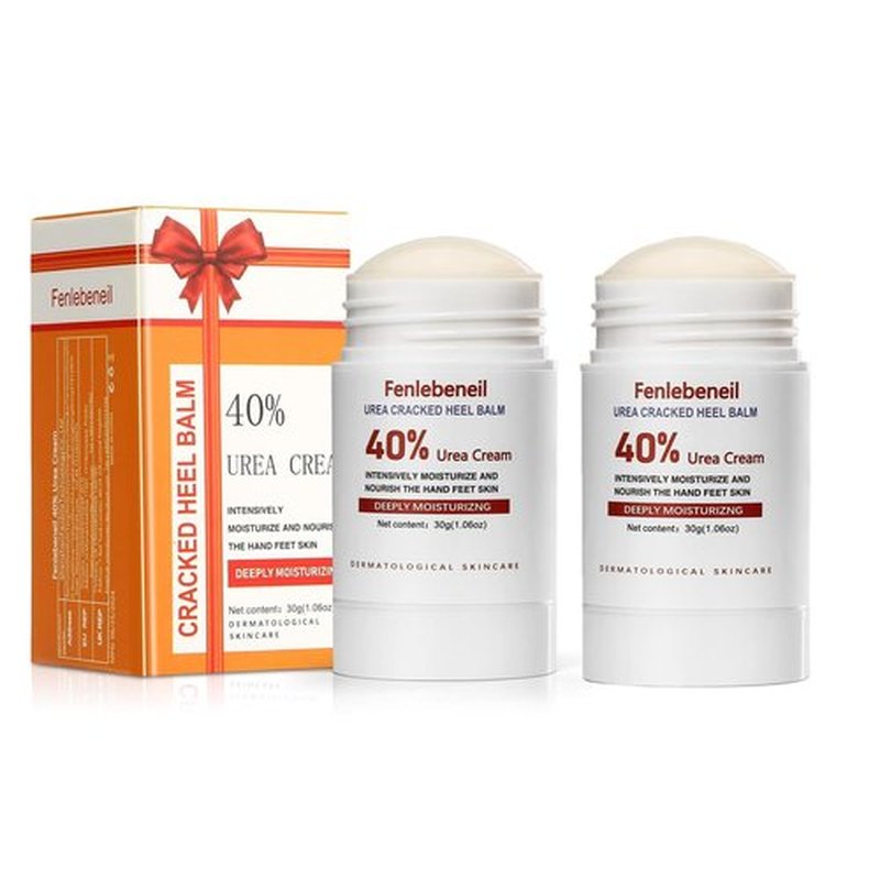 fenlebeneil 40% Urea Cream Cracked Heel Balm for Dry, Cracked Feet, Heals, Foot Hand Moisturizing 40 Percent Foot Urea Cream for Feet Maximum Strength 2Pack