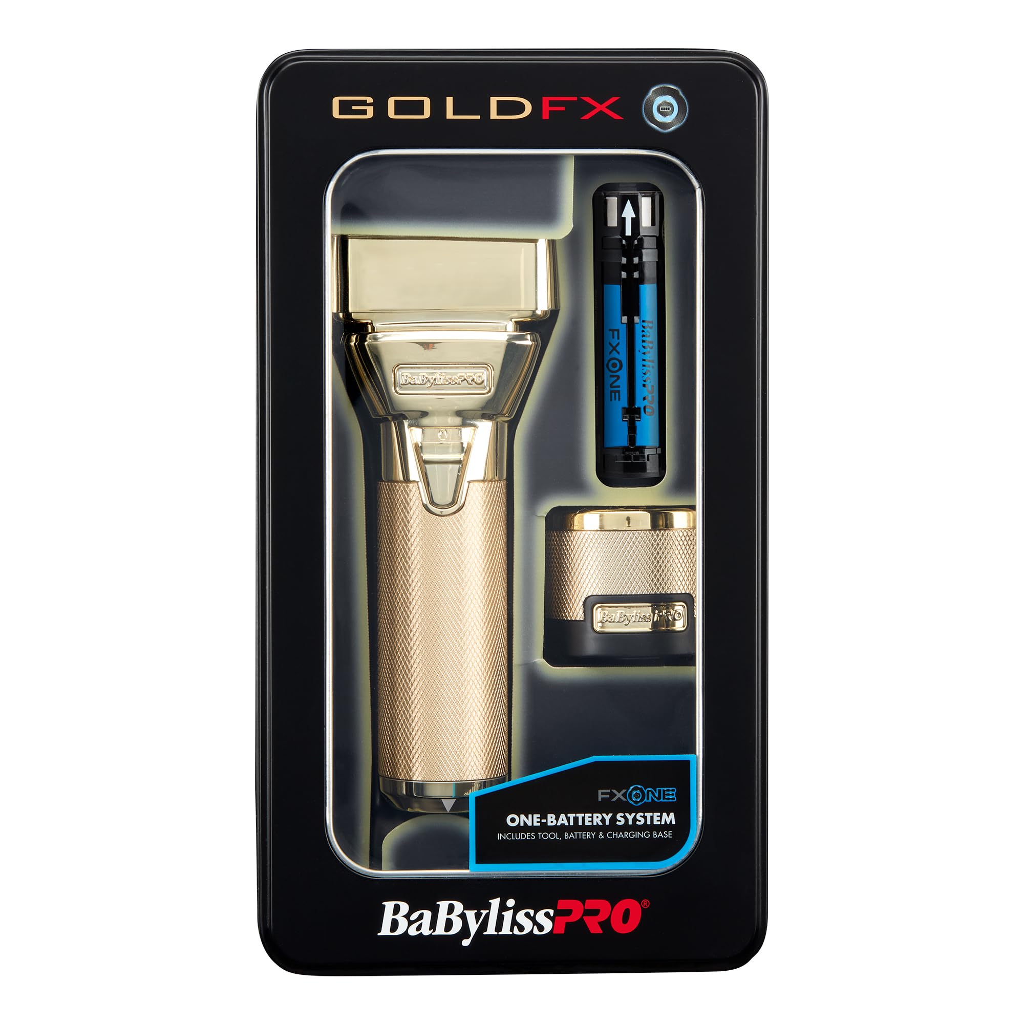 BaBylissPRO FXONE Double Foil Shaver with Interchangeable Battery, Electric Razor for Men, Pivoting Foil Head for Close Shave, Up to 3-Hour Runtime