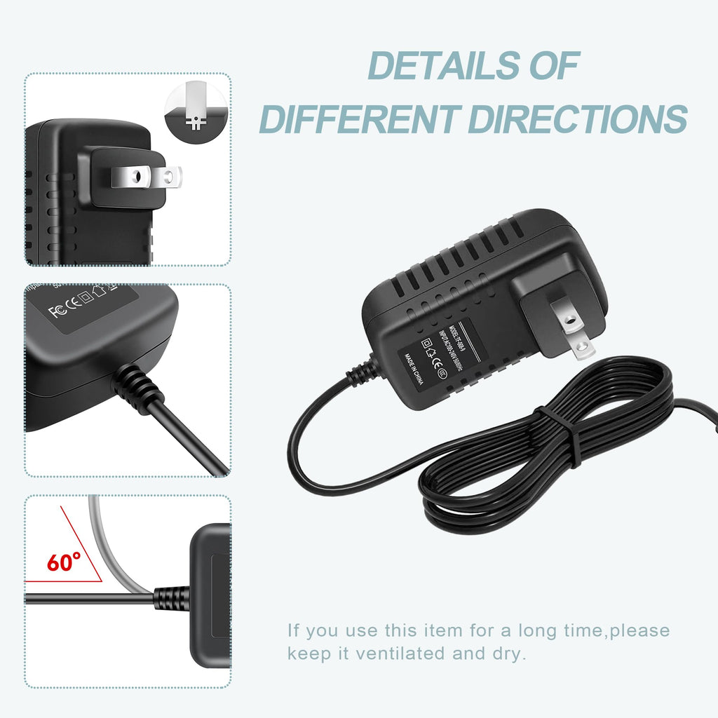 K-MAINS AC Adapter Charger for Wahl Trimmer 9865 9865-2801 9888-600 9891-100 Power Cord