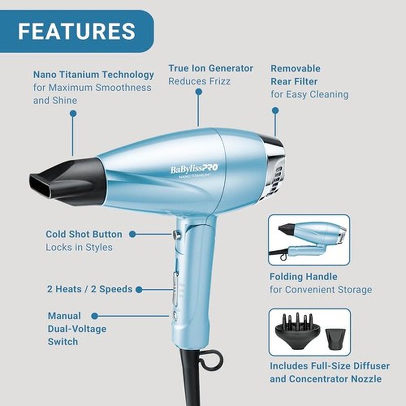 BaBylissPRO 1 1/4" Digital Ionic Flat Iron - Professional Hair Straightener with Shorter Plates