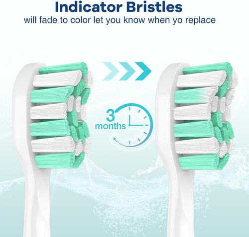Aoremon Replacement Brush Heads for Philips Sonicare C2 & C1 - 10 Pack Compatible Click-On Electric Toothbrush