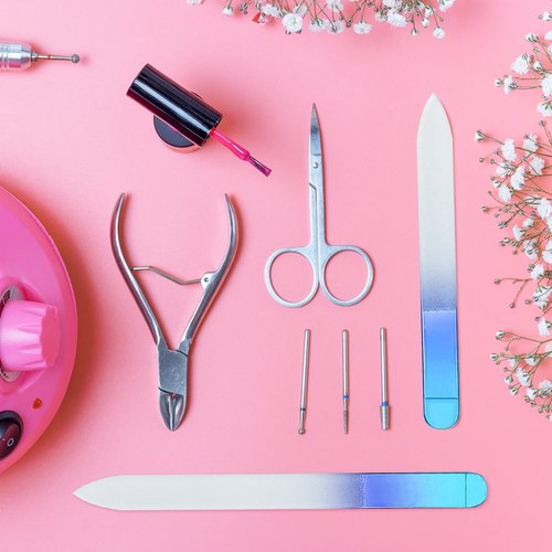 Lanties 5 Pcs Glass Nail File Set Callus Remover Foot Rasp Manicure Tool Include 2 Crystal Glass Nail and 1 Foot File 1 Cuticle Pusher One Nano Shiner Buffer Polisher for Beauty