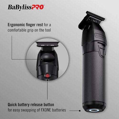 BaBylissPRO FXONE Professional Cordless Trimmers - Interchangeable Battery for Men