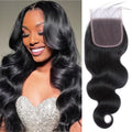 XSY 5x5 HD Lace Closure Body Wave Transparent Lace Closure 12 Inch Brazilian Virgin Human Hair Pre Plucked with Baby Hair Free Part Natural Black