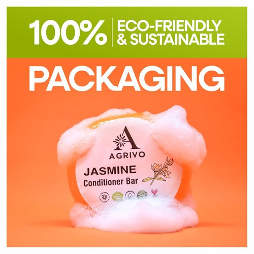 Jasmine Shampoo & Conditioner Bar - Strengthen & Volumize All Hair Types | 2.12 oz Natural Ingredients
