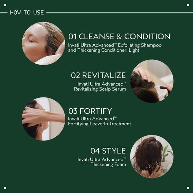 Aveda Invati Ultra Advanced Thickening Conditioner Light | Step 2 of 4 | Reduces Hair Loss by 77% | for Fine to Medium Thinning Hair Types | Normal to Oily Scalp | 96% Naturally Derived*, 6.7 Fl Oz